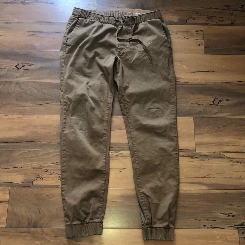 Tan joggers pants